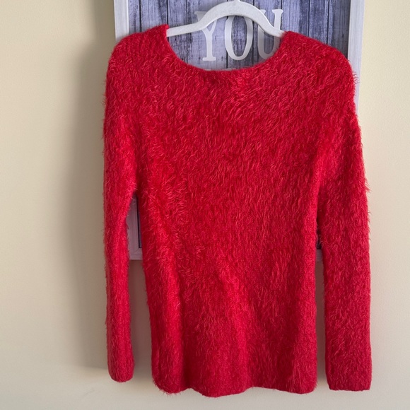Red Fuzzy Sweater - Picture 5 of 6